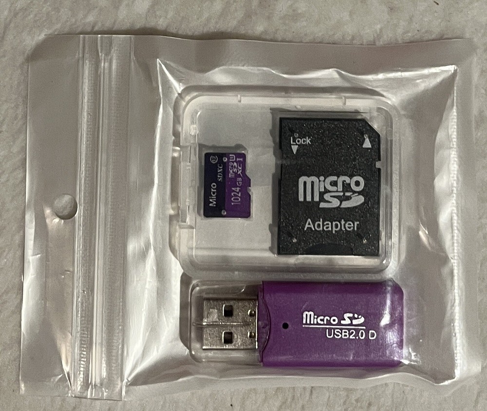 SD Card Reader, uni Micro SD Card Adapter with 1TB Micro SD card