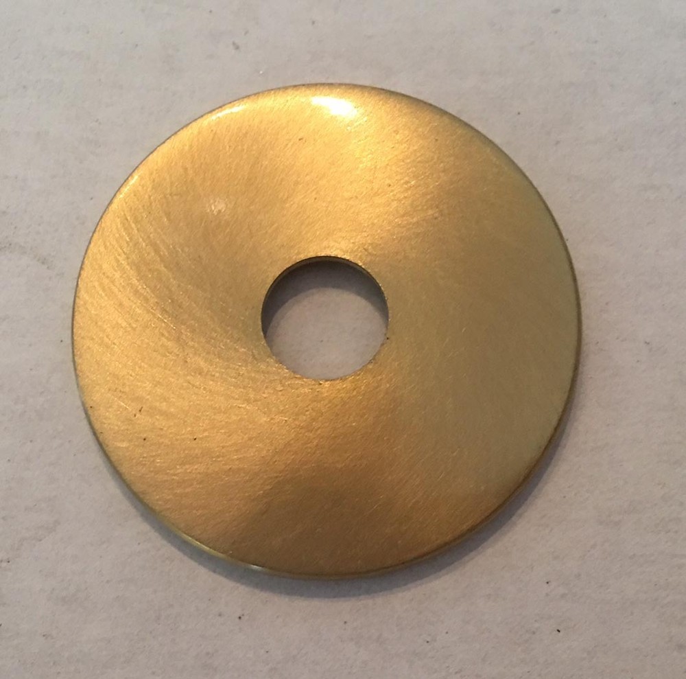1-1/8" SOLID BRASS turned CHECK RINGS unfinished slips 1/8IPS (3/8" hole)
