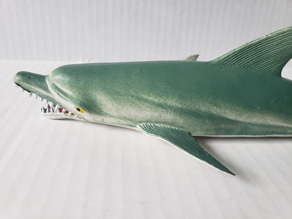 Vintage 11" Plastic Rubber Dolphin KO Shark Toy!