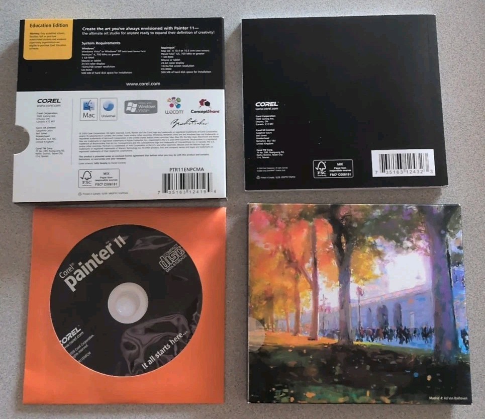 Corel Painter 11 English Education Edition, Vintage Software