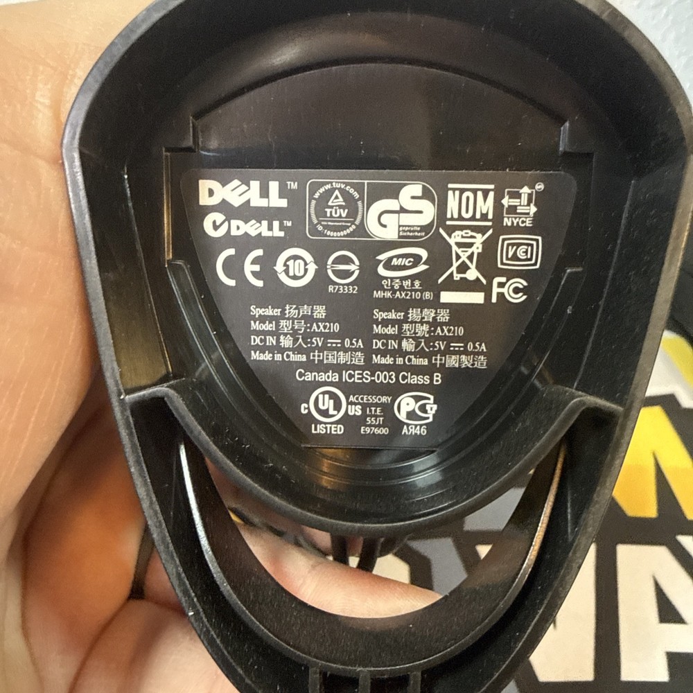 Dell AX210 USB Stereo Speaker System for PC - Black (‎464-7184)