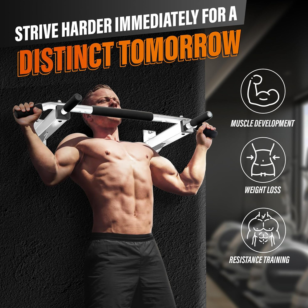 Pull up Bar Wall Mounted - Multifunctional Wall Mounted Pull up Bar for Home Gym