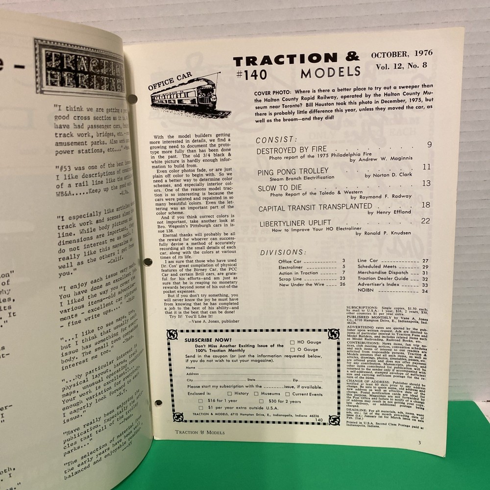 Traction And Models, October 1976 #140