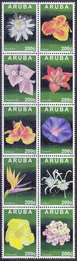 Aruba Issue 2013 (700-709) Flowers