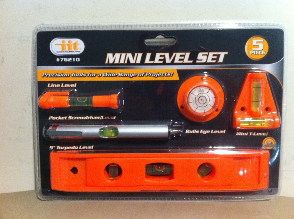 New IIT 76210 Precision Mini Level Set