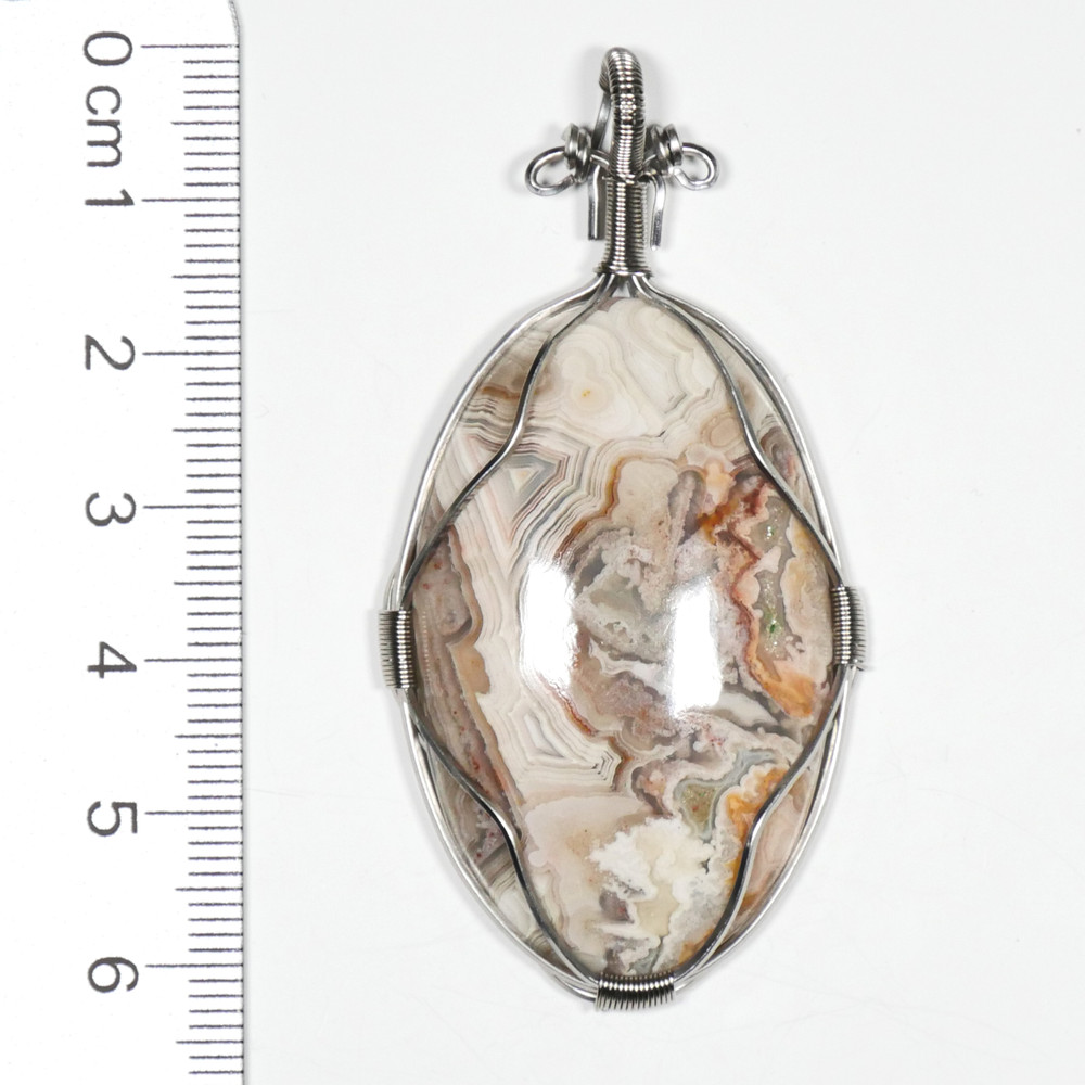 Agate Pendant Necklace Wire Wrap
