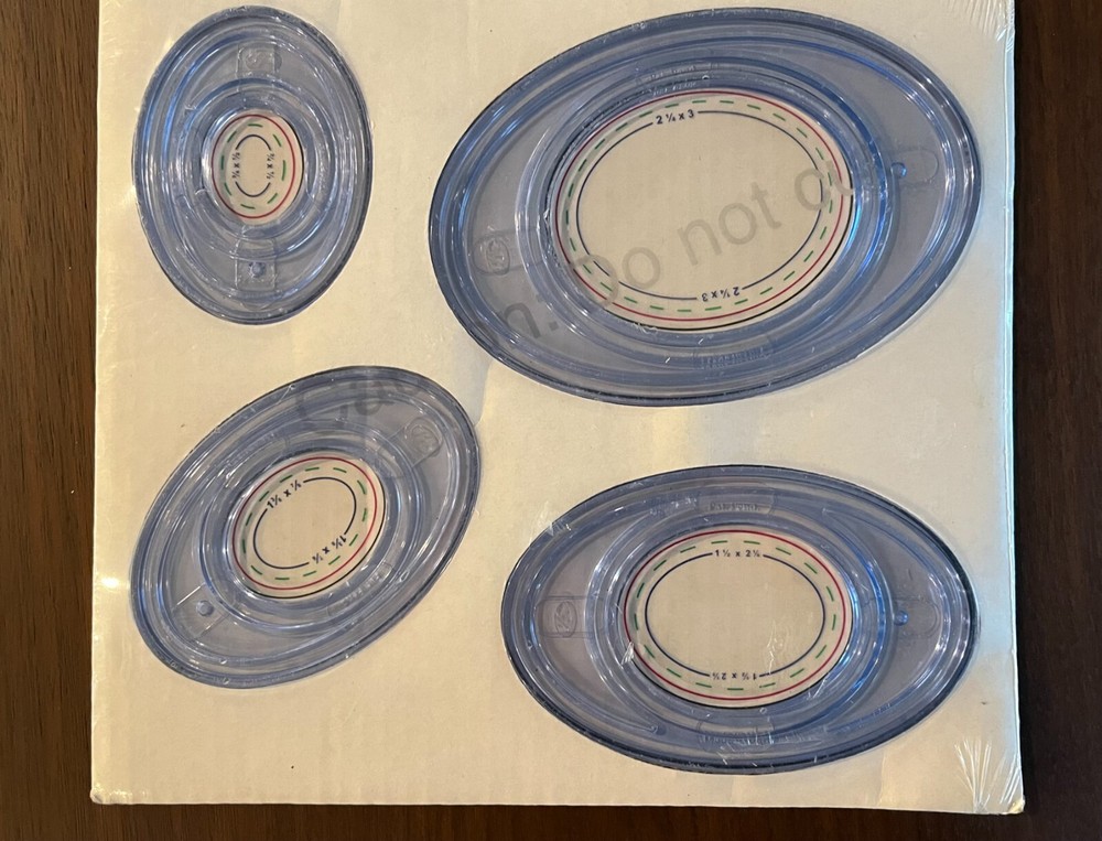 Creative Memories Custom Cutting System Oval Patterns w/ Template, NIP
