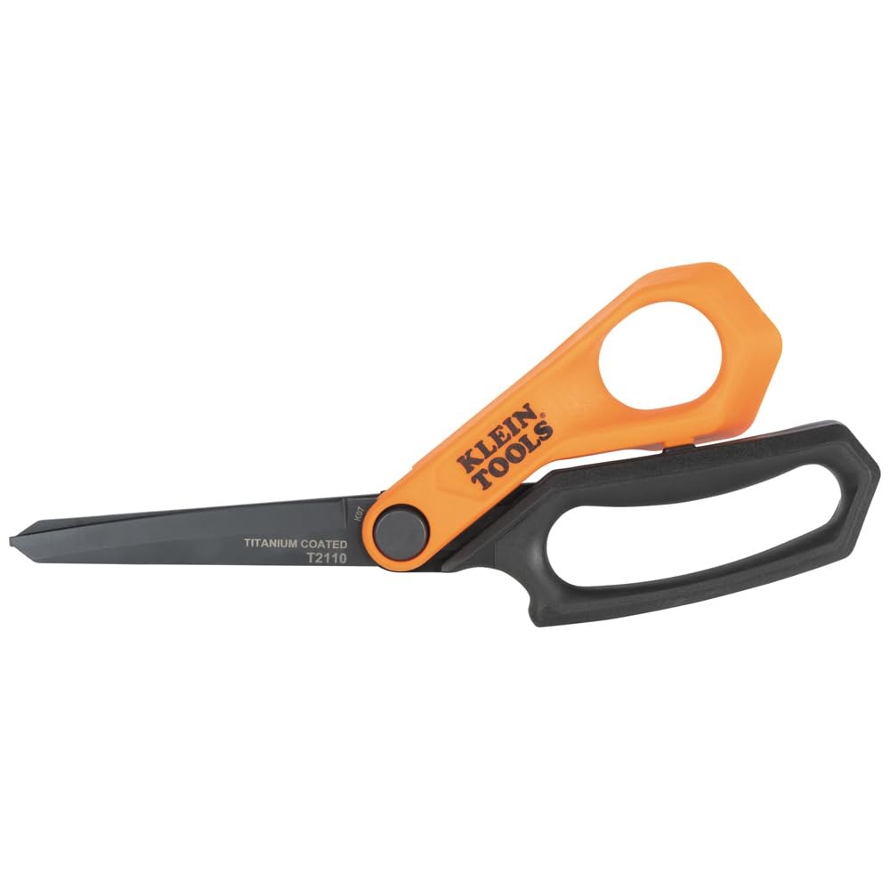 Klein Tools Titanium Coated Professional Scissors For Heavy Duty Cutting