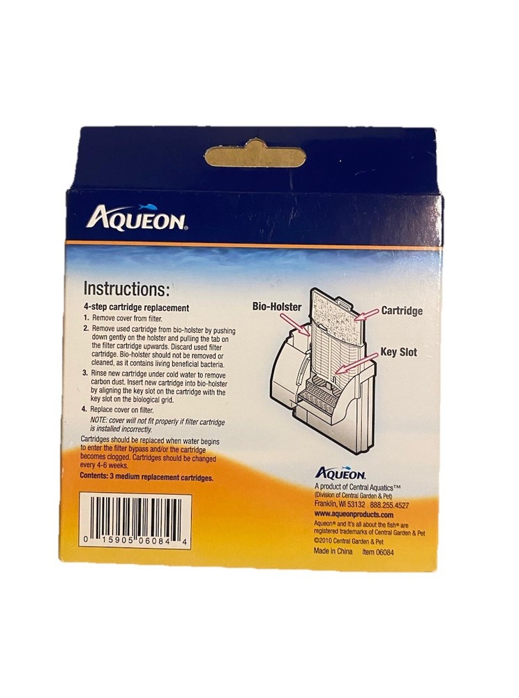 Aqueon QuietFlow 10 Filter Cartridge Medium 3-Pack