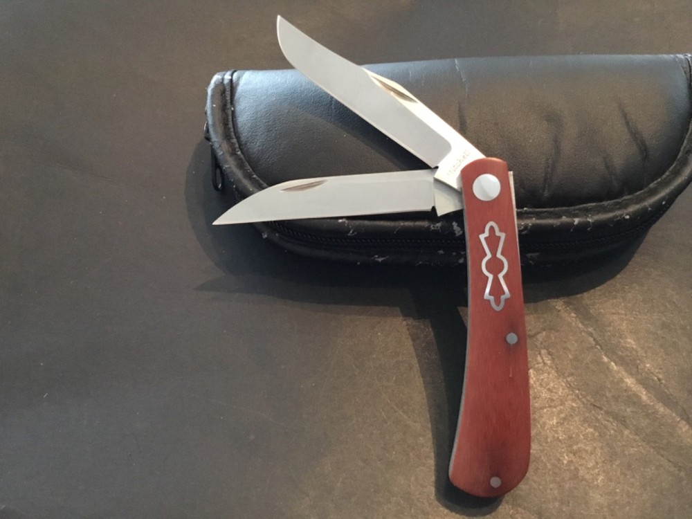 Custom Jeffery Mitchell 2 Bld Trapper Slipjoint Folder Folding Knife