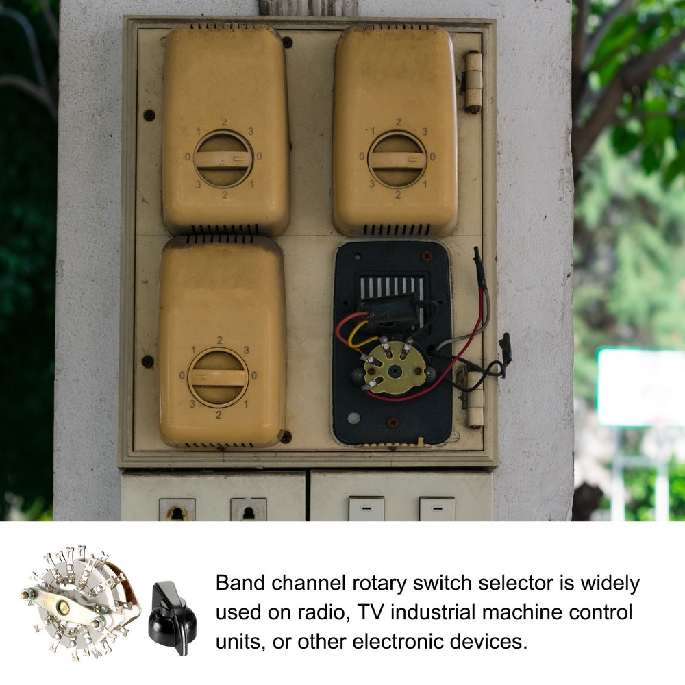 Band Rotary Switch 6P3T 6 Pole 3 Position Selectable 2 Deck