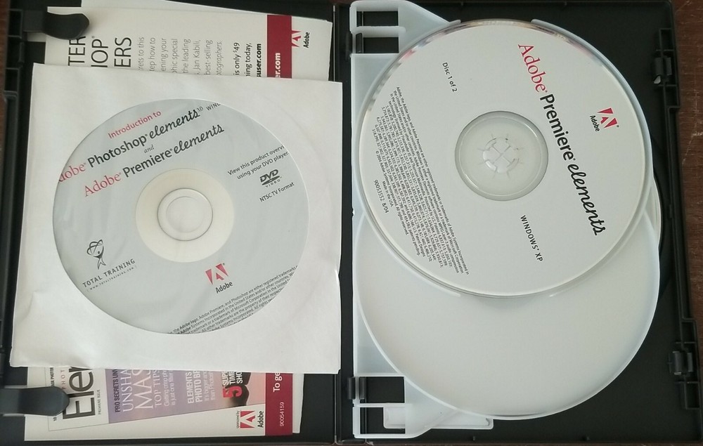 Adobe Photoshop Elements 3.0 and Premiere Elements w/ serial number