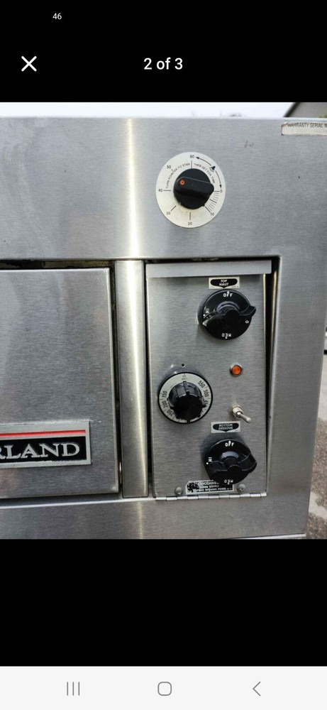 Garland double stack gas pizza oven