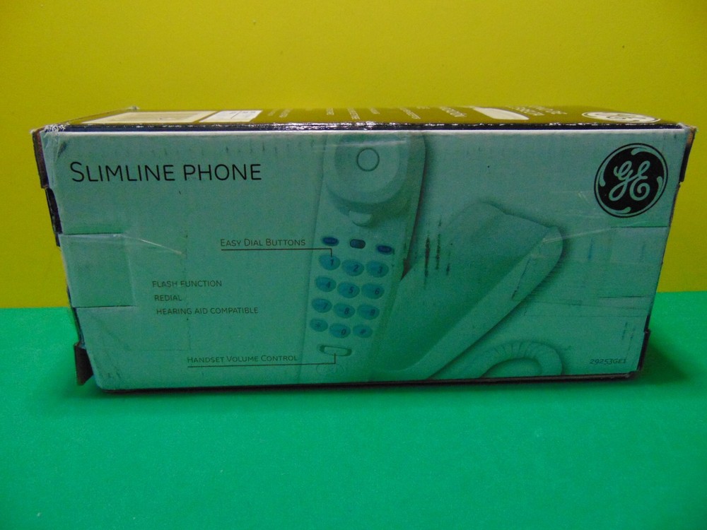 GE Slimline Phone Flash Function Easy-Dial Button 29253GE1 New in Box