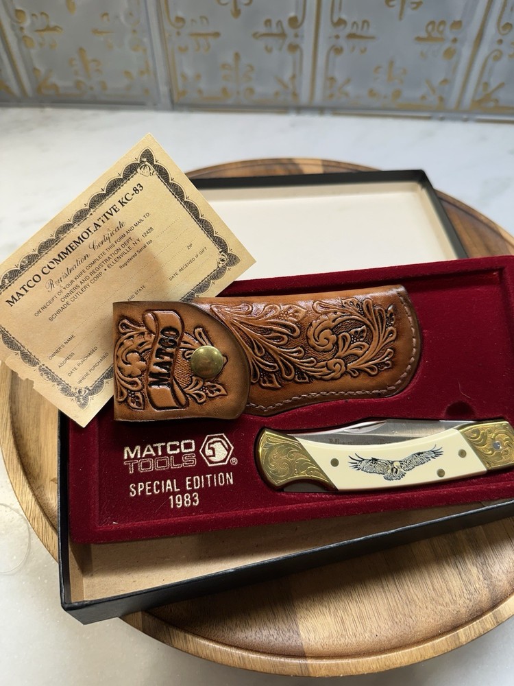 Vintage 1983 Schrade Matco Tools Special Edition Knife