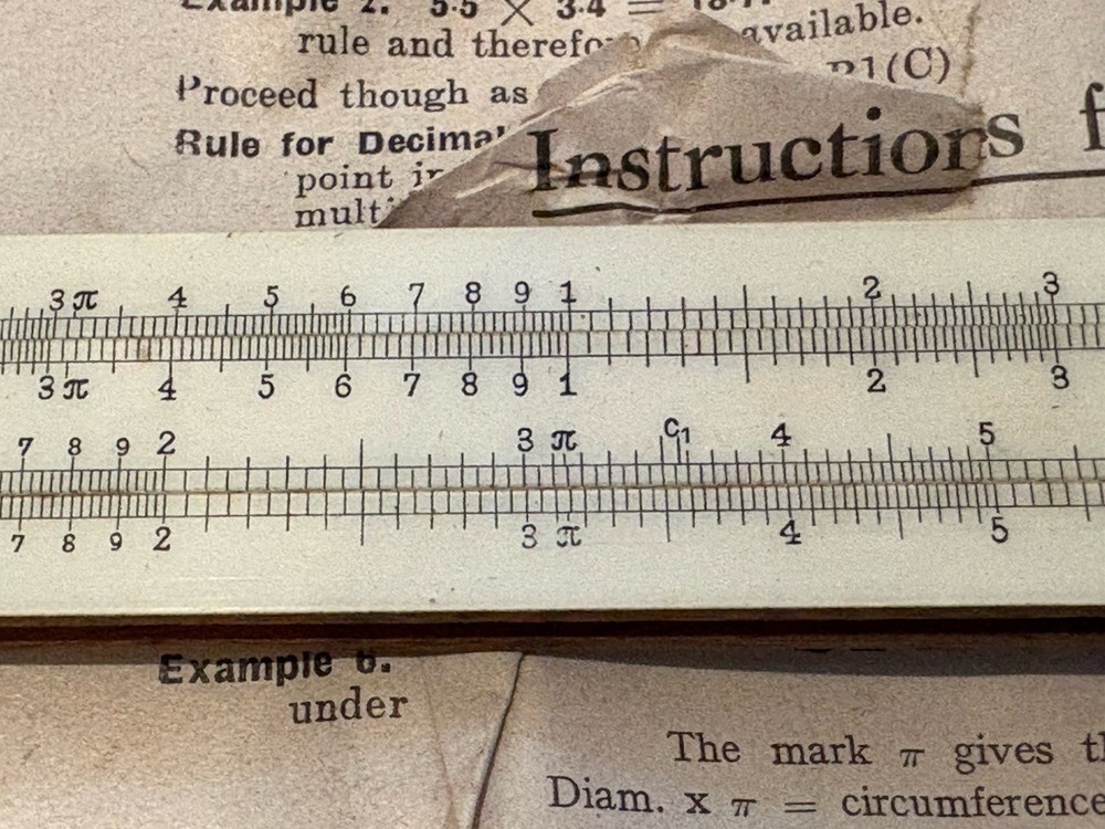 Vintage mcl simplon slide rule