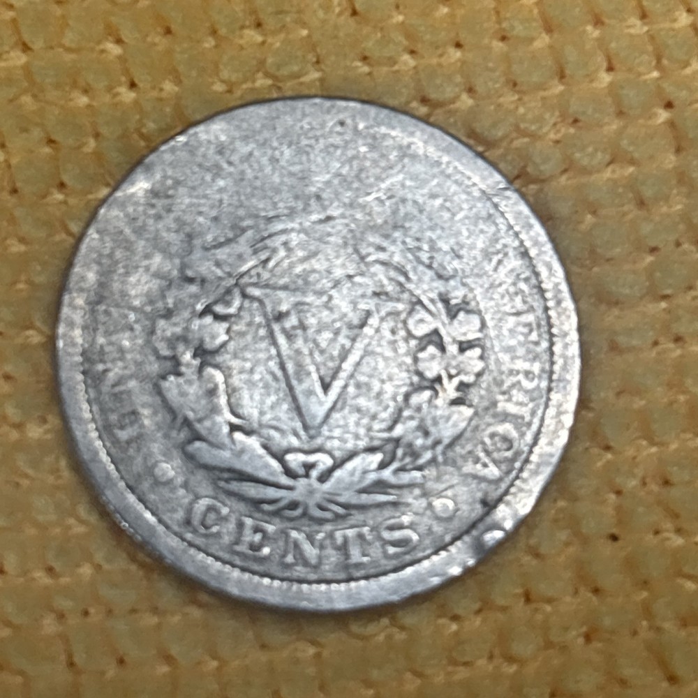 Vintage Silver Wheat Nickel 1900