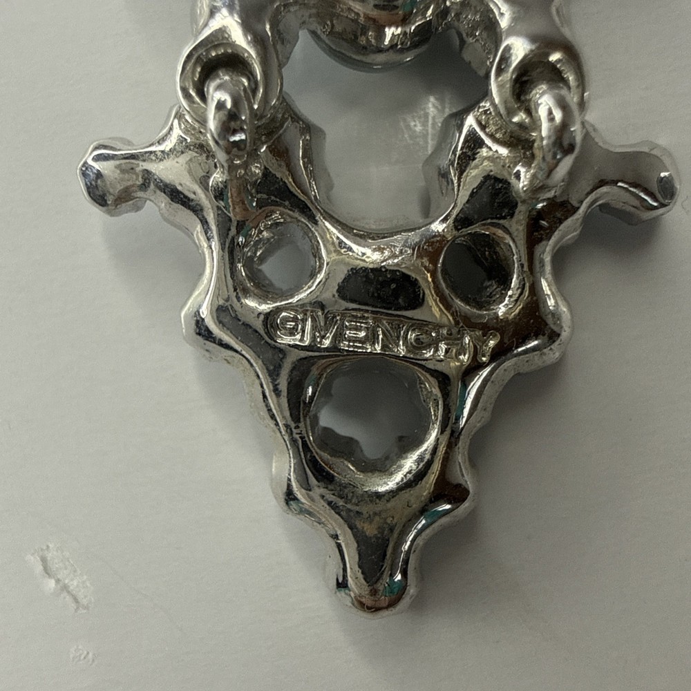 Givenchy Blue Crystal Vintage Y2K Necklace