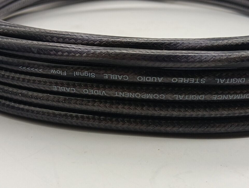 RCA Video Audio Cable 9.5 ft Gold Plated High Performance Component Video Cables