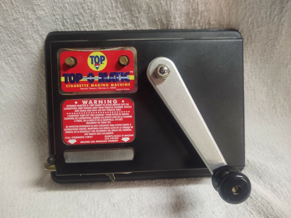 Top's Top-O-Matic Cigarette Rolling Machine