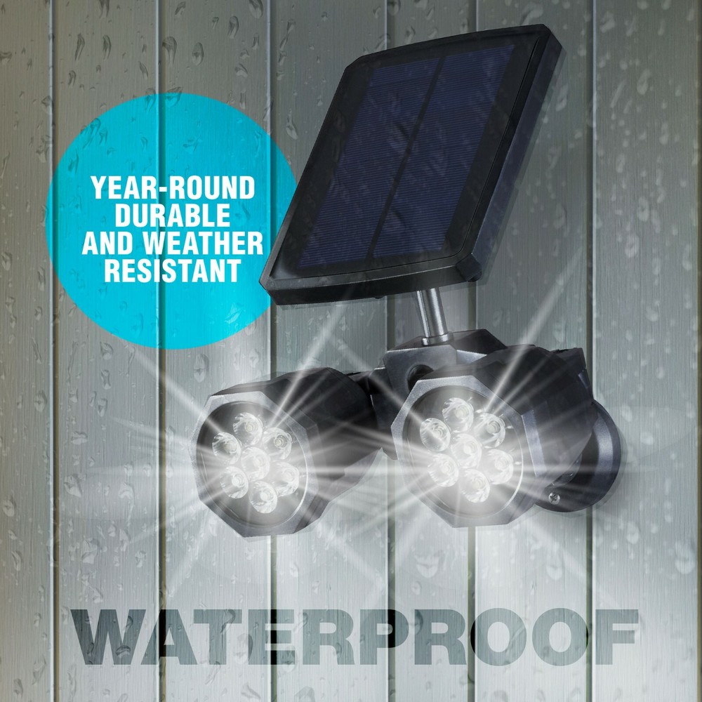 Bell + Howell Bionic Spotlight Duo Outdoor Motion Sensor Solar Powered Light