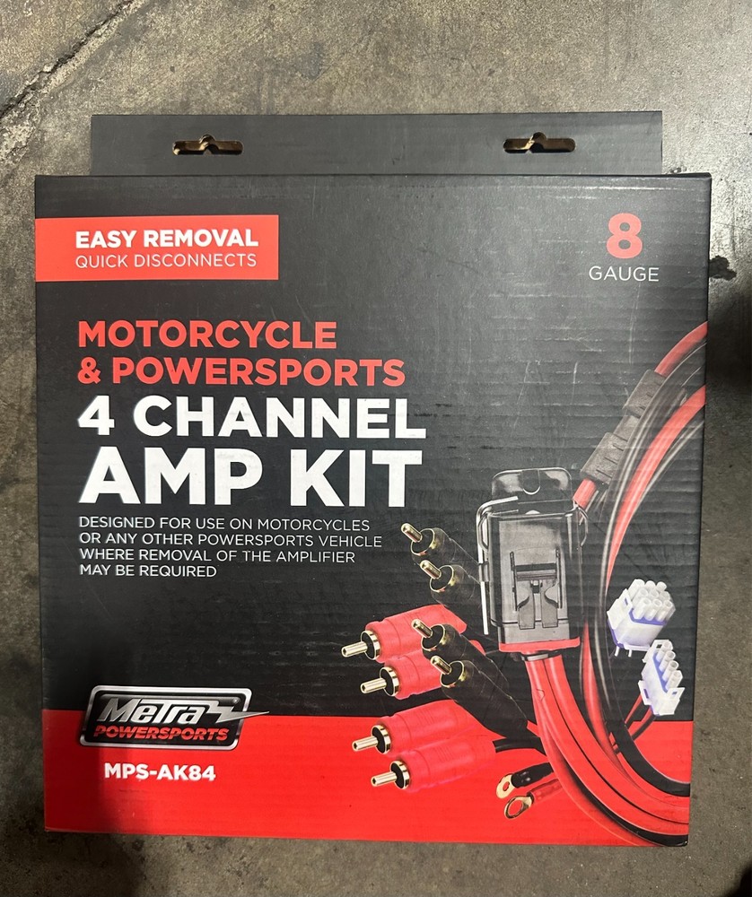 Metra 4 Channel Motorcycle Amp Kit (MPS-AK84)