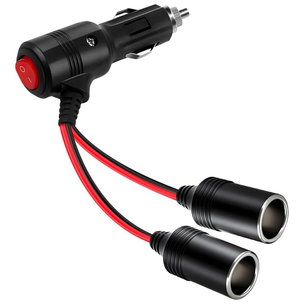 12-24V 10A Input/Output Universal Car Cigarette Lighter Splitter Adapter
