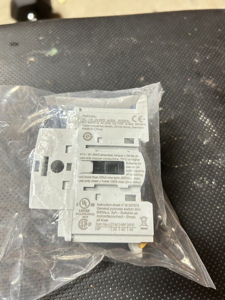 Eaton R5B3080U Rotary Disconnect Switch