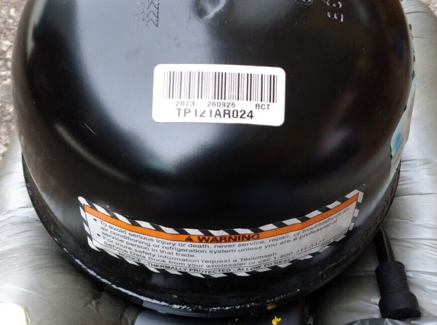 Tecumseh refrigeration compressor- NEW - Open box TP121AR024 A2