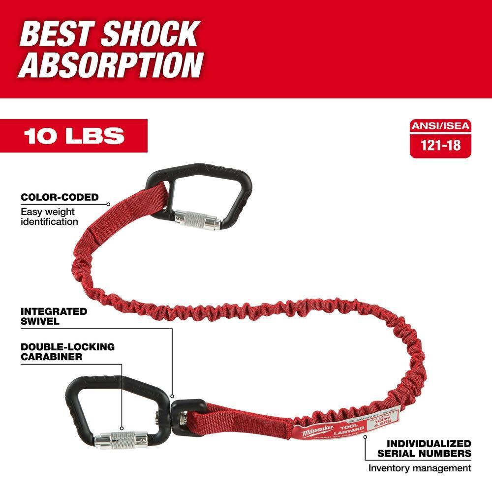 Milwaukee 10 Lb. Quick-Connect Locking Tool Lanyard