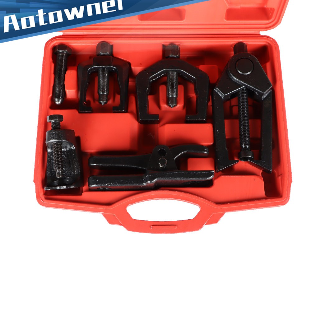 Ball Joint Separator Tie Rod Pitman Arm Puller Front End Service Tool Kit w/Case