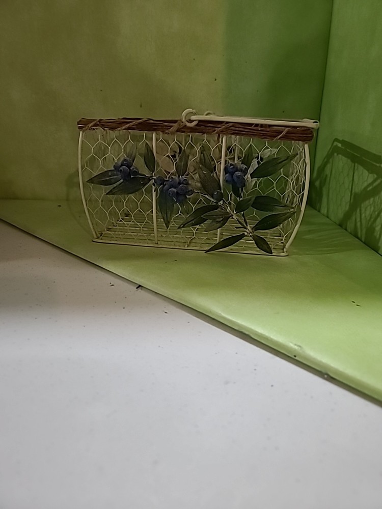 Blueberry Wire Basket
