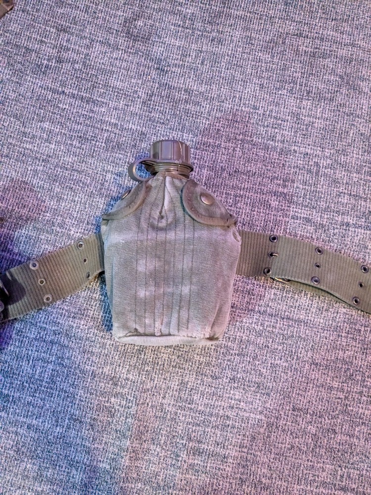 Vietnam era Web Belt Set and Pouches,