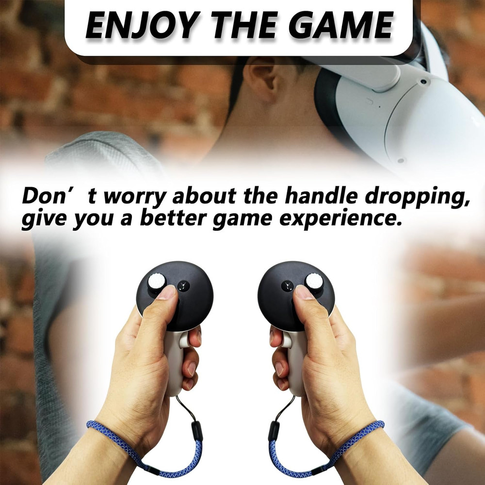 Improved Replacement Wrist Straps for Oculus Quest 3 Gen Controller, Sturdy Comf