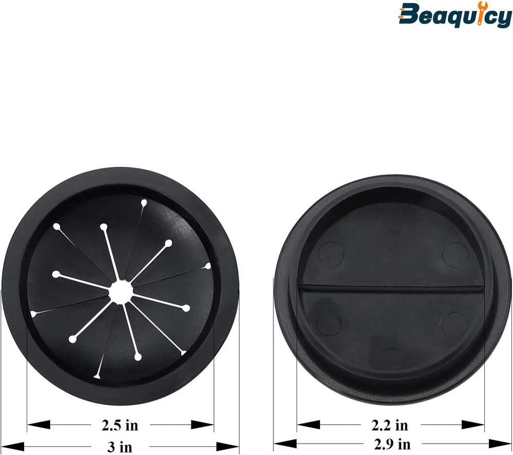 Garbage Disposal Splash Guards and Stopper Set - 3 Pack Sink Baffle Disposal wit