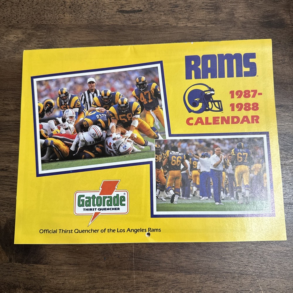 LA Rams 1987-1988 Calendar