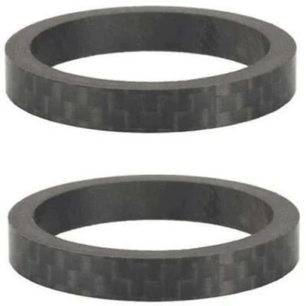 Headset Spacer 1-1/8" Carbon Spacer Set 5mm 2-pak Blk