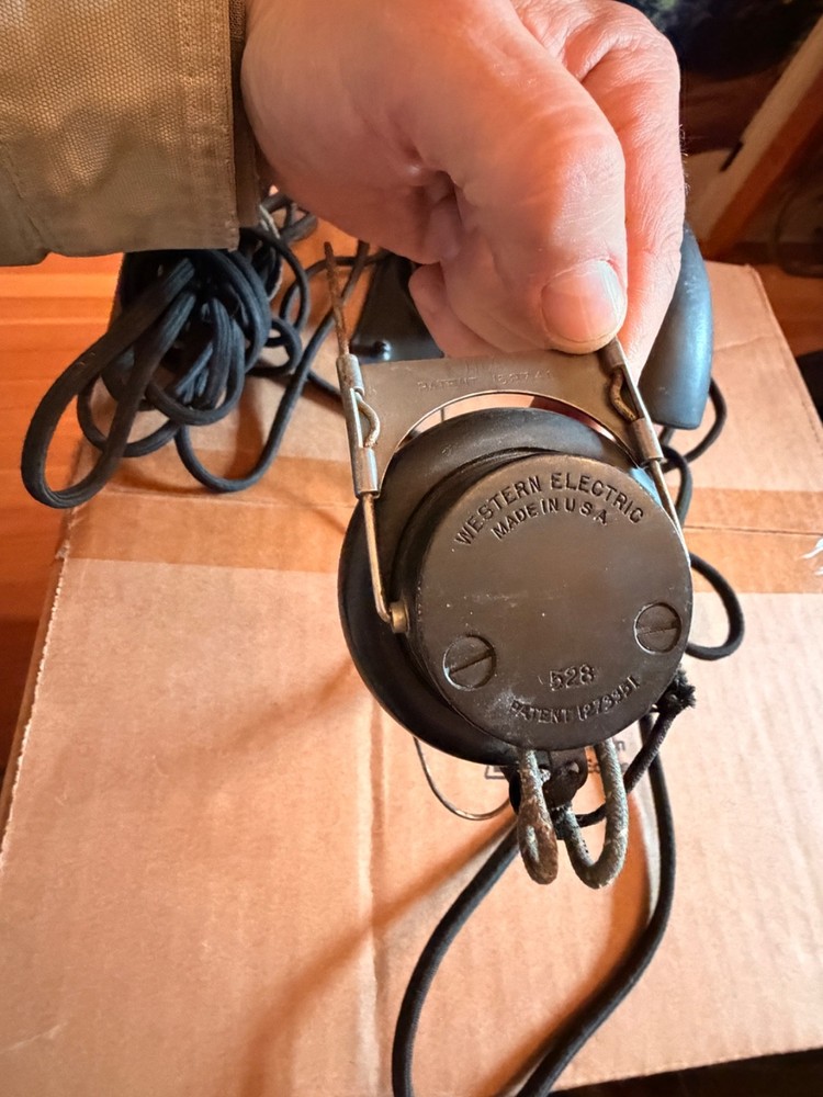 Webster Electric Switchboard Operators headset-Bakelite 1920's