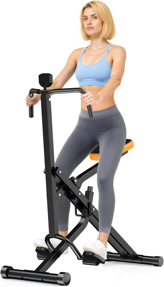 OWLSKY Squat Rowing Machine for Home Gym, Compact Foldable Squat Exercise Machin