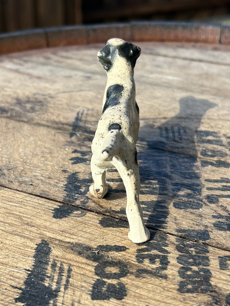 Antique Hubley Cast Iron Pointer Paperweight With Original Paint.