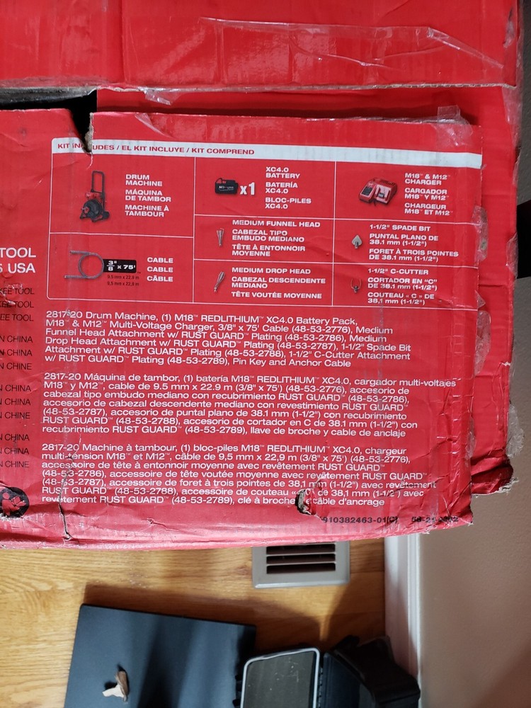 Miwaukee 2817A-21 DRUM MACHINE M18 ---NICE