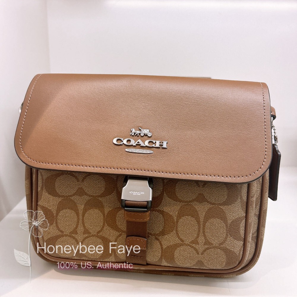 Nwt Coach Pace Messenger Bag In Signature Canvas