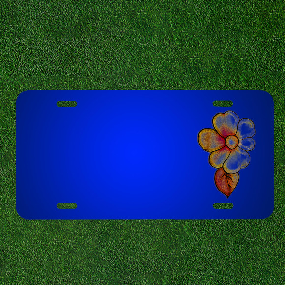 Custom Personalized License Plate With Add Names To Flower Scrapbooking
