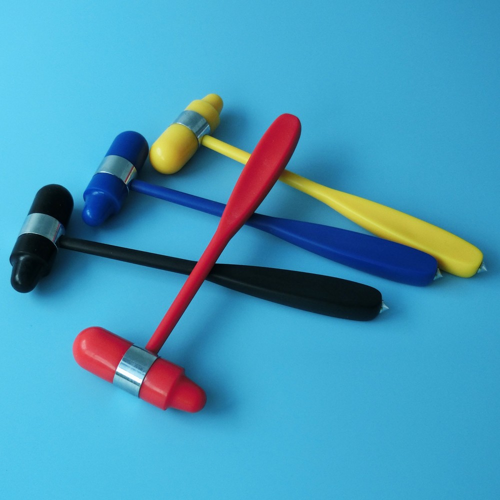 4pcs colour mixture Nerve reflex hammer Plexor percussion clinics hammer nerve
