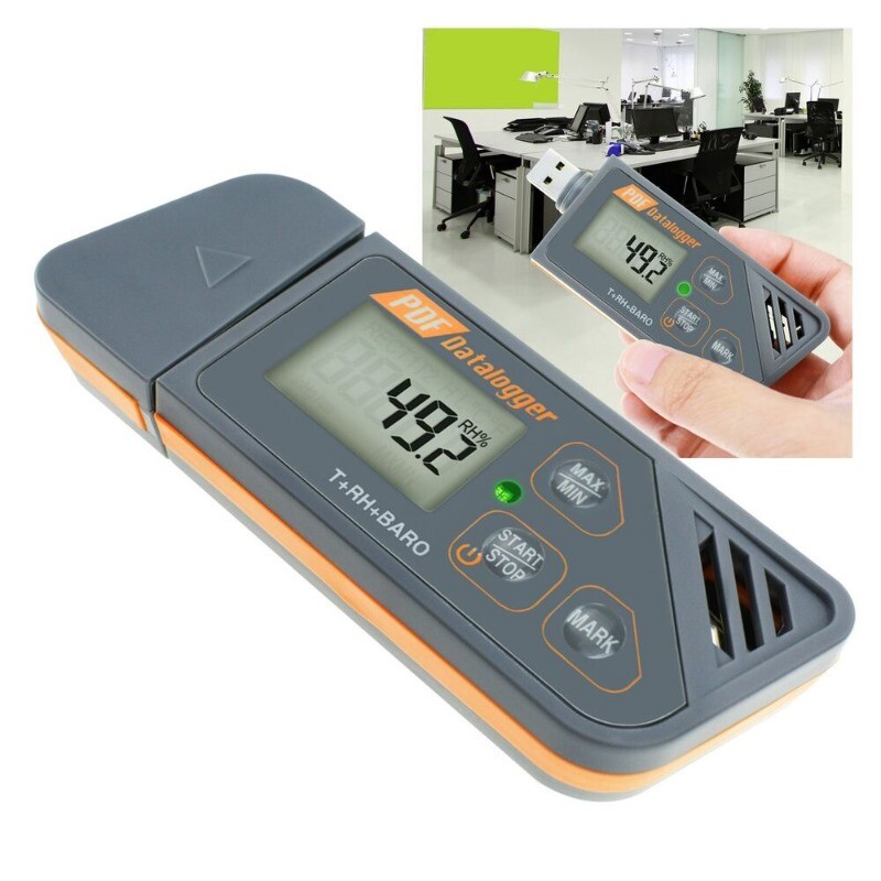 Waterproof USB Data Logger Temperature Humidity and Atmospheric Pressure