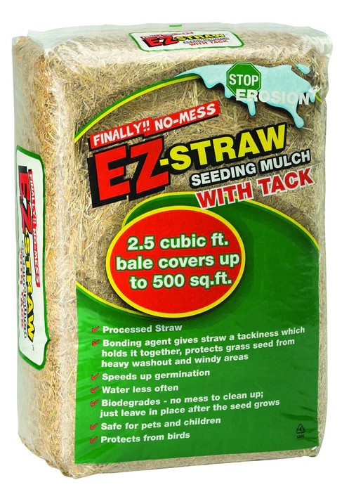EZ Straw Seeding Mulch with Tack 25 cu ft