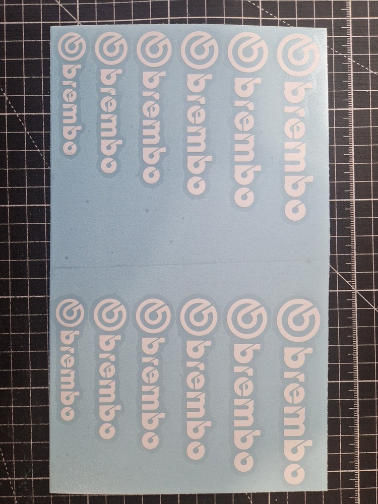 BREMBO Brake Caliper Decals Stickers