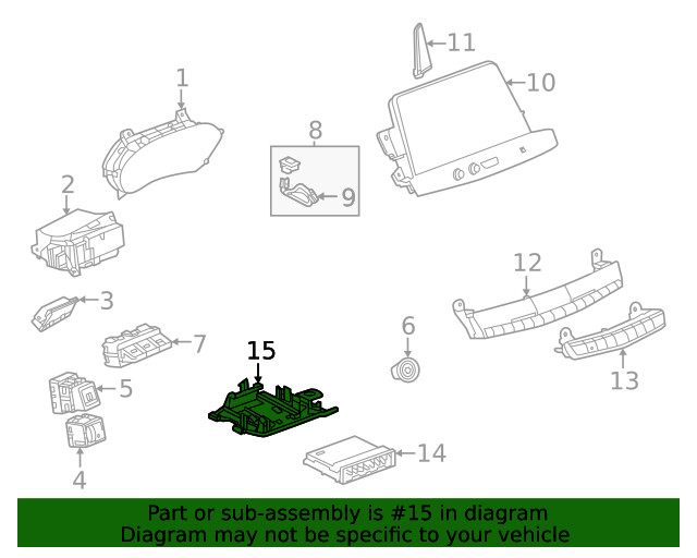 Genuine GM Body Control Module Bracket 84930206