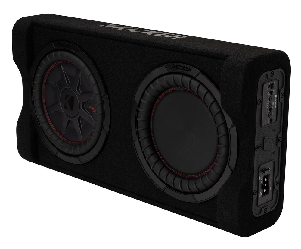Kicker 51PTRTP10 TRTP 10" 500w Active Down-Fire Subwoofer+Enclosure Box+Wire Kit