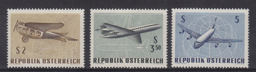 Austria Mint Stamps Sc#C61-C63 MNH